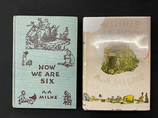 Winnie The Pooh and Now We Are Six by A. A. Milne both 1945