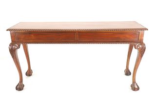 Early 1900s Chippendale Style Sofa Buffet Table