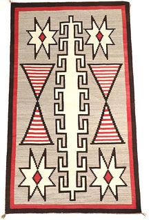 Ca. 1900-1920 Navajo Klagetoh Vallero Star Rug
