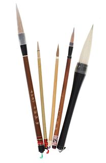 Chinese Weasel Hair Calligraphy Brushes (5)
