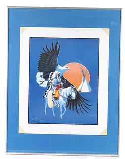 Montana William Rains (1936-2021) Spirit Eagle