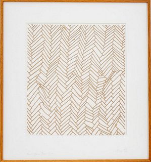 Rachel Whiteread "Herringbone Floor" Engraving