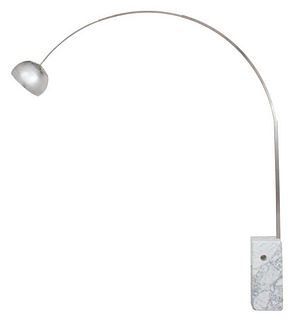 Castiglioni for Flos "Arco" Marble Base Floor Lamp