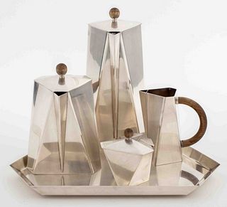 Ken Benson Modern Silverplate Tea & Coffee Service