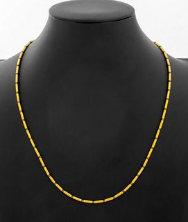 22K Yellow Gold Black Diamond Necklace