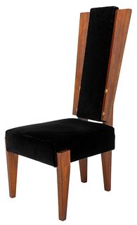 Andre Sornay French Art Deco Side Chair, 1930s