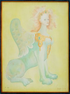 Leonor Fini "Sphinx Ariane" Color Lithograph, 1970