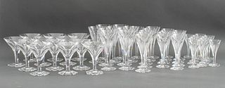 Val Saint Lambert "Hafnia" Assembled Glassware, 46