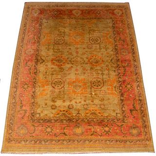 Indian Wool Pile Carpet, 13' 8" x 10'