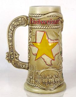 1991 Budweiser "Texas" CS52 Stein St. Louis Missouri