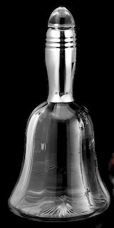 A Novelty Silver Mounted Spirit Decanter in the Form of a Bell