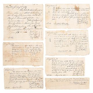 Revolutionary War, Collection of Land Vouchers for Soldiers
