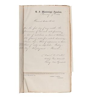 Mississippi River Squadron Bound Order Book, 1861-1865