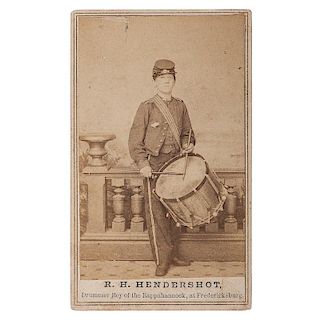 Civil War Drummer Robert Hendershot, 8th Michigan Infantry, CDV