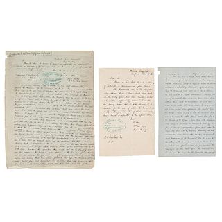 Civil War Letters to the British Consul in Richmond Describing the Battle of Hampton Roads and the Monitor & Merrimack