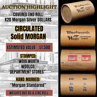 *EXCLUSIVE* Hand Marked " Morgan Standard," x20 coin Covered End Roll! - Huge Vault Hoard  (FC)