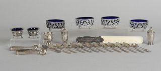 A Group of English Silver Tableware 