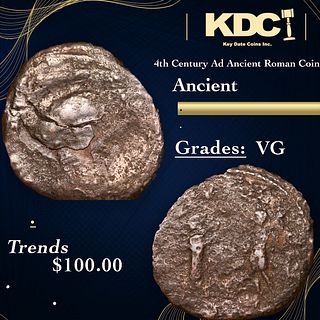 4th Century Ad Ancient Roman Coin Ancient Grades VG