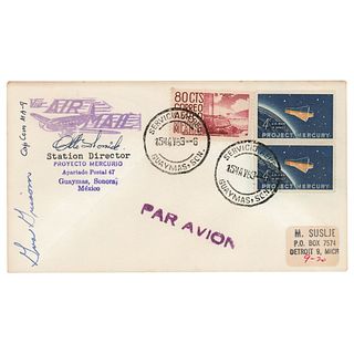 Gus Grissom Signed Project Mercury Air Mail Cover