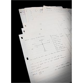 Gordon Cooper&#39;s Handwritten Training Notes (12 pages) for the Gemini 5 Mission