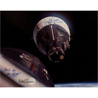 Gemini 6 and 7 Crew Signed Photograph