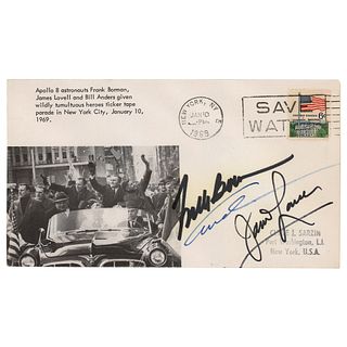 Apollo 8 Signed &#39;New York Parade&#39; Cover