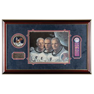 Apollo 11 Crew-Signed Oversized Print