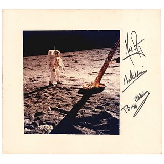 Apollo 11 Signed &#39;EVA&#39; Photograph