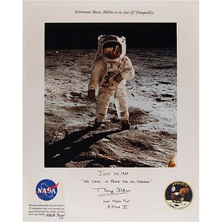 Buzz Aldrin Signed Limited Edition Photographic Print
