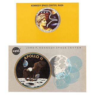 Apollo 11 and 17 Launch Viewing Badges