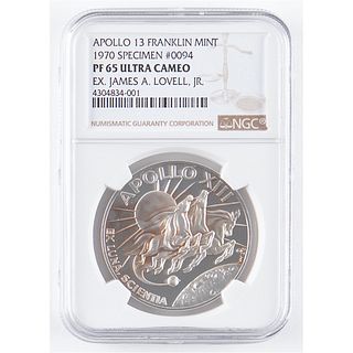 James Lovell&#39;s Apollo 13 Franklin Mint Medal