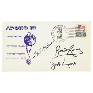 Apollo 13 Crew-Signed Cover