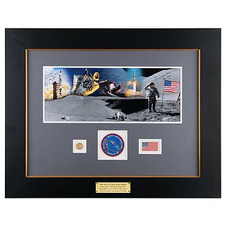 Gemini 8, Apollo 9, and Apollo 15 Flown Artifact Display - From the Personal Collection of Dave Scott