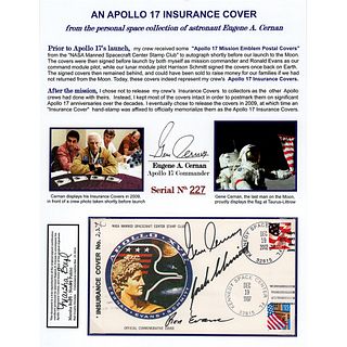 Gene Cernan&#39;s Apollo 17 Anniversary Cover