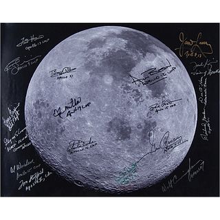 Apollo Astronauts and Personnel (18) Signed Photograph, with (6) Moonwalkers