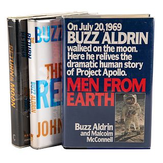 Moonwalkers: Buzz Aldrin and Harrison Schmitt (3) Signed Books