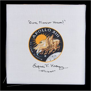 Gene Kranz Signed Apollo 13 Beta Patch