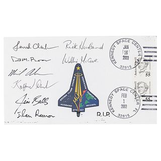 STS-107 Space Shuttle Columbia Crew-Signed Cover