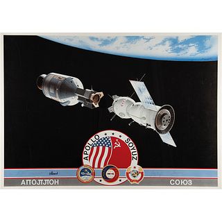 Apollo-Soyuz Crew-Signed Print