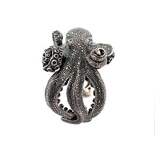 Kabana Designer Sterling Silver Octopus Cuff Bracelet