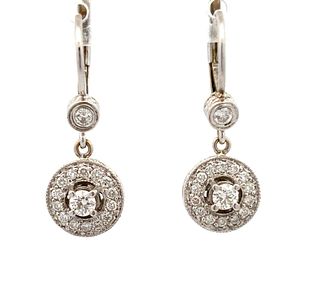 Penny Preville Earrings 18K White Gold Diamond