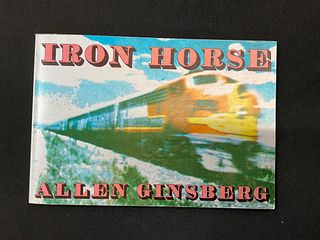 Iron Horse by Allen Ginsberg Signed 1st City Lights Edition 1974