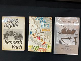 Collection of 3 Books by Kenneth Koch, 1st Editions, One Signed, 1982 to 1994