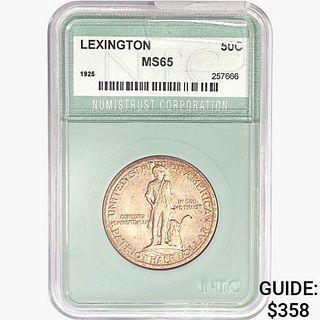 1925 Lexington Half Dollar NTC MS65 