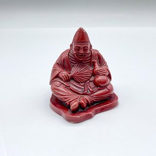 Vintage Cinnabar Ji Gong Figurine