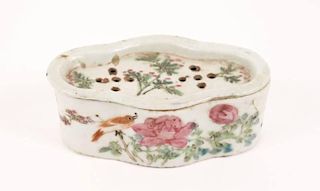 Small 19th C. Chinese Porcelain Incense Box