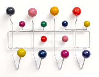 Charles And Ray Eames for Herman Miller 'Hang-It-All" Coat Rack, Ca. 1999, H 14" W 19.75"