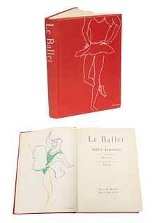 Pablo Picasso (Spanish, 1881-1973) Book, with Lithograph in Colors, 1954, "Le Ballet (Danseuse)", H 12.5" W 9.5"