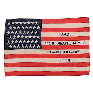GAR 48-Star American Flag for 115th New York Volunteers