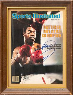 Autographed Sports Illustrated Issue, May 30, 1983, Larry Holmes, H 11.5" W 8.5"